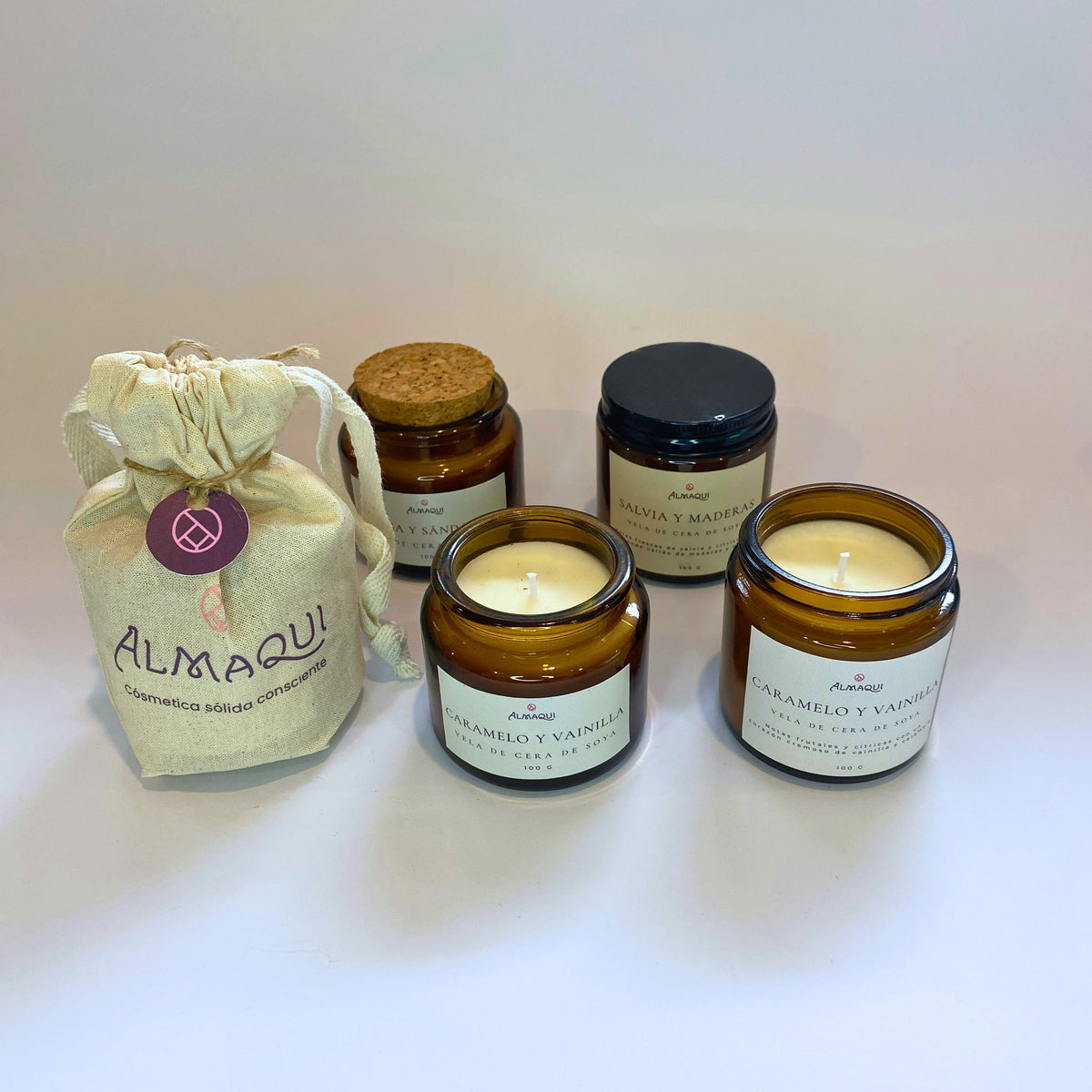 Velas de cera de soya