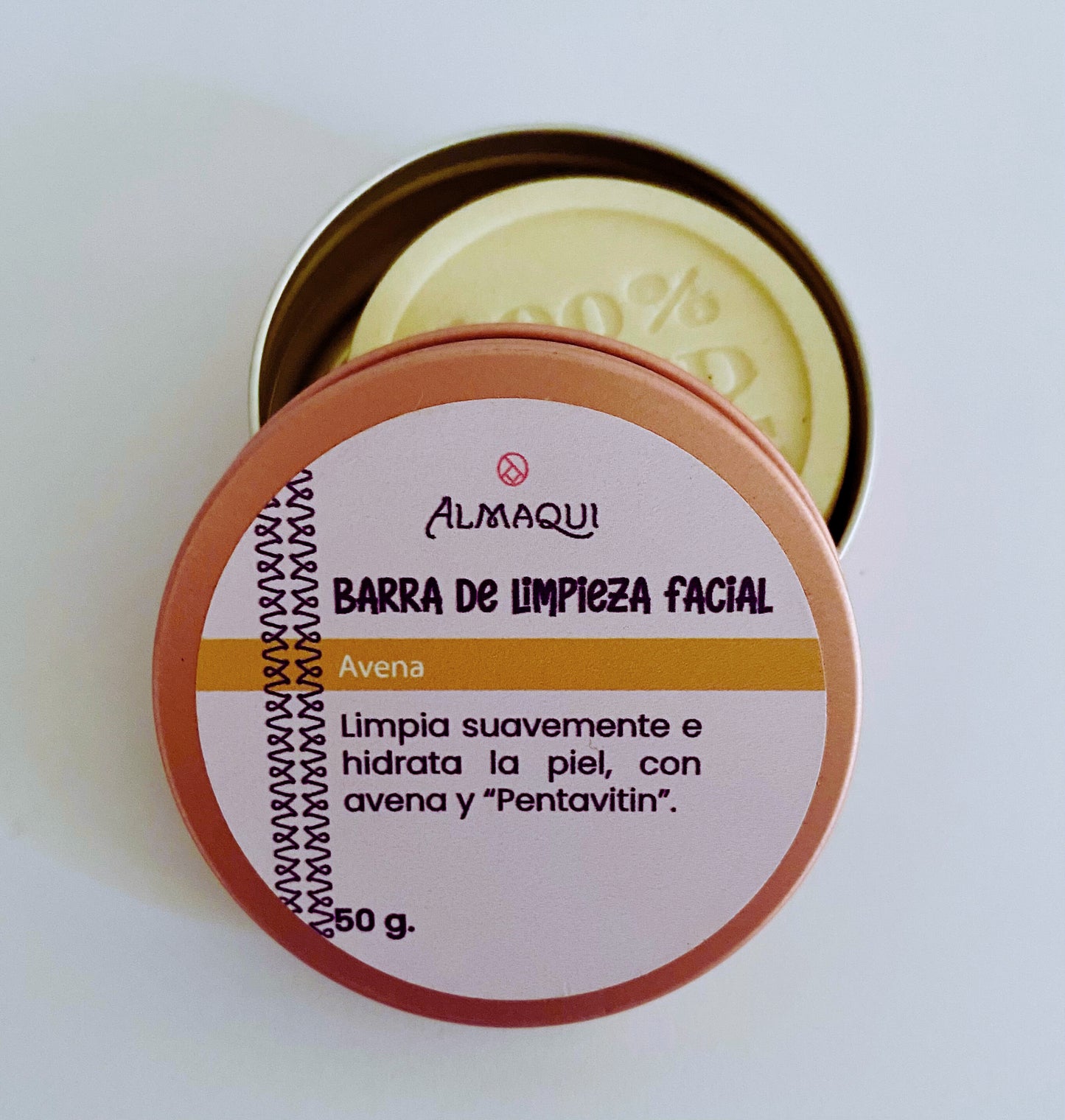 Barra limpieza facial Avena - Piel normal a seca y sensible