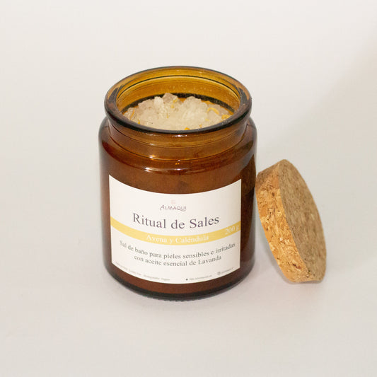 Sal de baño de avena - calendula