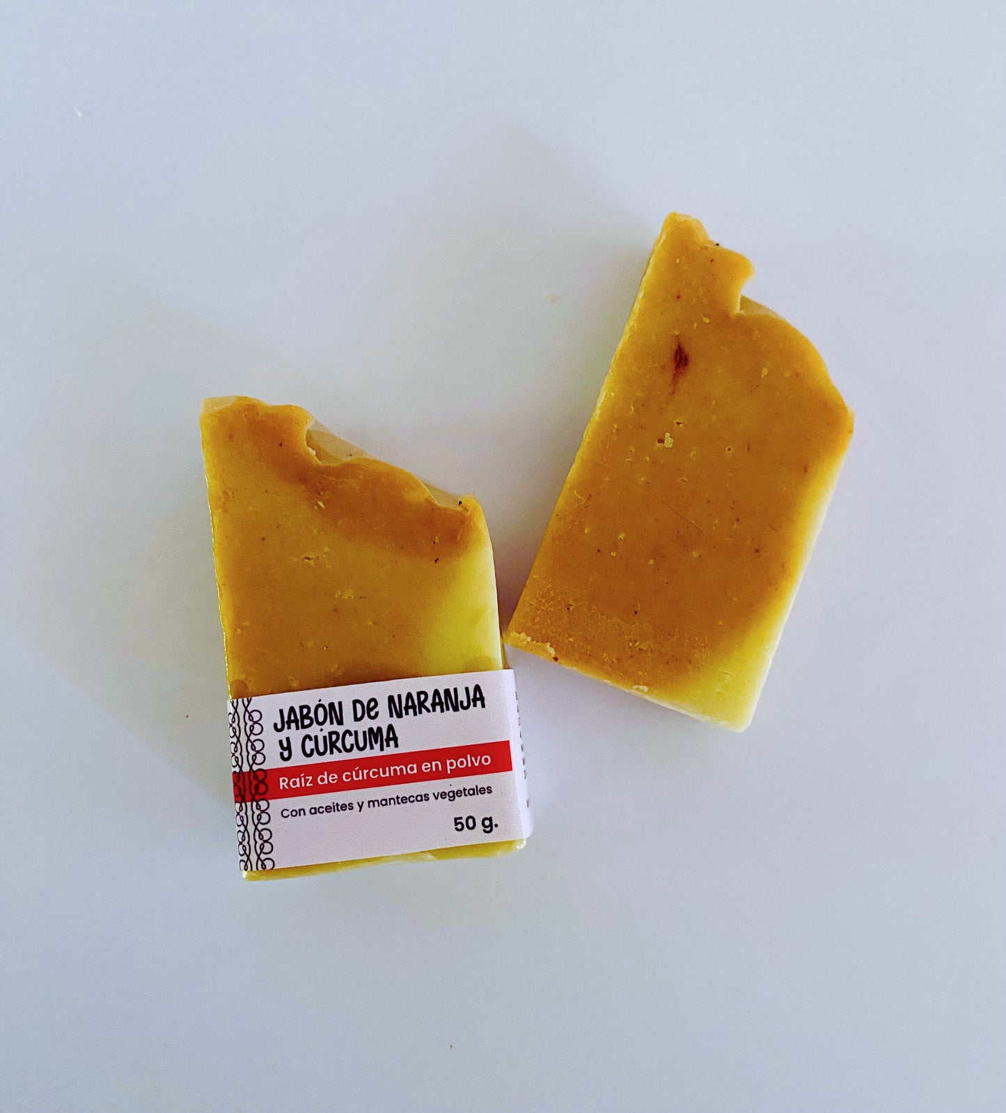 Jabón de naranja - cúrcuma