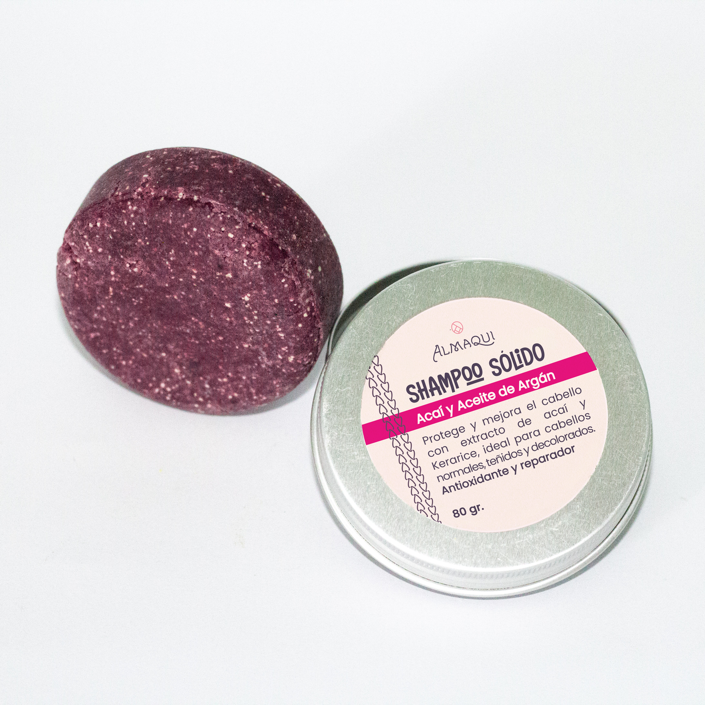 Shampoo sólido Antioxidante Acaí-argán