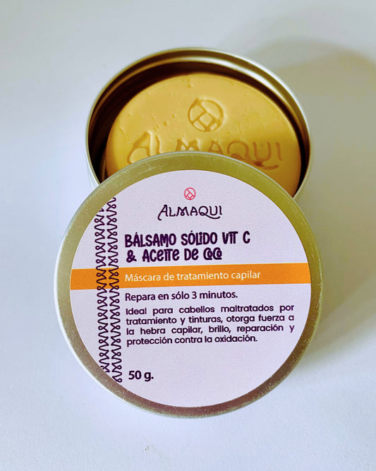Bálsamo sólido Vitamina C y aceite de coco